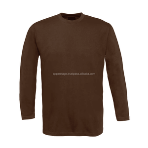 เสื้อยืดแขนยาวผู้ชาย, เสื้อยืด100% โพลีเอสเตอร์ระบายอากาศแห้งเร็วสำหรับฤดูหนาวพิมพ์ลายเปล่า - Product Image 2