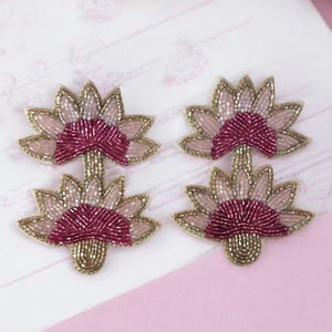 Artisan Multicolor <b>Embroidery</b> Earrings Vivid Shapes Embroidered Earrings ColorPlay Unique <b>Embroidery</b> Earrings Boho Multi-Color - Product Image 1