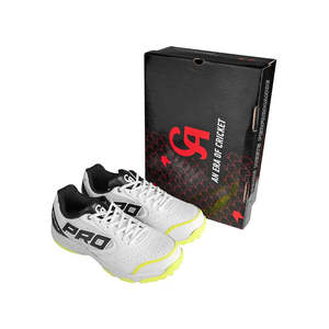 Zapatos de Cricket CA 15K LE Pro para Niños, Color Blanco/Lima, Forro de Goma para Uso Deportivo - Product Image 6