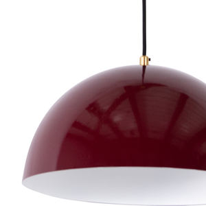 Suspension de plafond moderne Truf bordeaux, douille E27, éclairage intérieur, intensité variable, garantie 2 ans, options de couleurs portables - Product Image 2