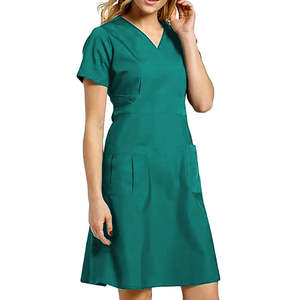 Uniforme d'hôpital, robe jupe de gommage d'allaitement, uniforme de qualité supérieure à demi-manches - Product Image 5