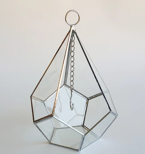 Modern Ring Box Geometric Wedding <b>Table</b> Centerpiece Home Decor Stained Glass Geometric Amber Black <b>Clear</b> Valentine Print - Product Image 2