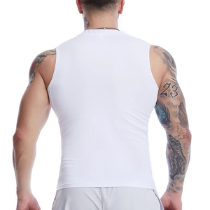 Débardeurs de compression graphiques sans manches pour hommes sous-vêtements athlétiques à séchage rapide pour entraînement de gymnastique course à pied respirant imprimé - Product Image 6