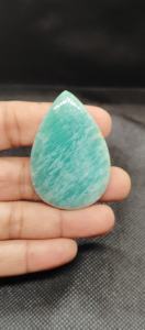 UDGEMS Modelo 587 Cabujón de Amazonita Verde Natural en Forma de Pera, Piedra Preciosa Suelta para Joyería, Tamaños Variados - Product Image 3