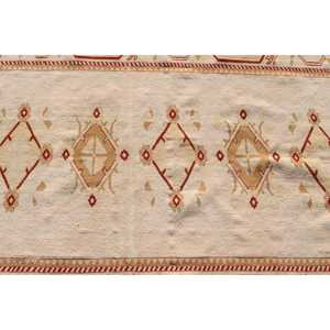 พรมตุรกีวินเทจขนาด 4.2x5.7 ฟุต, พรมตกแต่ง, พรมสีเบจสไตล์ตะวันตกเฉียงใต้ - Product Image 5