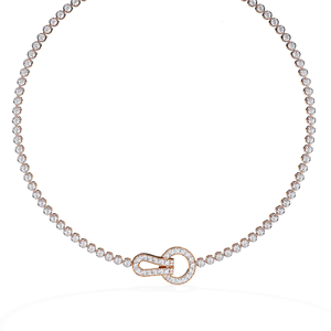 สร้อยคอเทนนิสเพชรที่โตในแล็บ6.42ct หรูหราพร้อมล็อคดีไซน์เนอร์สีเหลืองทอง14K สำหรับวันครบรอบแต่งงาน - Product Image 2