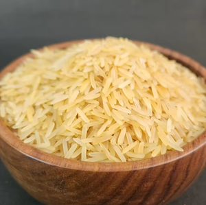 ข้าวบาสมาติทองคำ เมล็ดยาว ข้าวพาร์บอยล์ เนื้อนุ่ม ขายส่งสำหรับทำอาหาร - Product Image 1