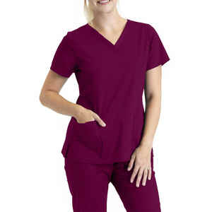 Uniforme Médico de Manga Corta, Calidad Premium, Diseño Moderno, Conjunto de Pantalones y Blusa, Poliéster/Algodón - Product Image 3