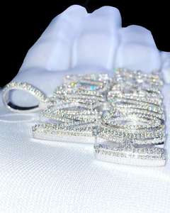 Collier de diamants pour femmes et hommes Bijoux de luxe étincelants pour fêtes et événements - Product Image 5