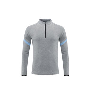 เสื้อรัดรูปแขนยาวสำหรับผู้ชายเสื้อออกกำลังกายแบบสีทึบมีโลโก้ออกแบบได้ตามต้องการ - Product Image 1