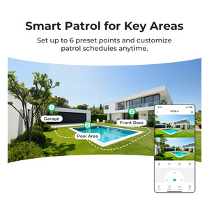 Cámara de Seguridad Inteligente para Exteriores con Doble Lente 2K+2K PTZ WiFi, con Detección y Seguimiento Humano por IA, Aplicación IMILAB LIFE, Blanca - Product Image 3