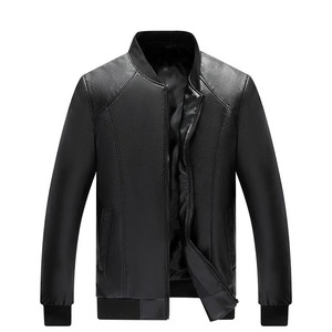 Autumn Men's High Quality Sheep Skin Leather Jacket Casual Baseball Collar Style Fashionable Thin Motorcycle Coat Clothing - Product Image 1