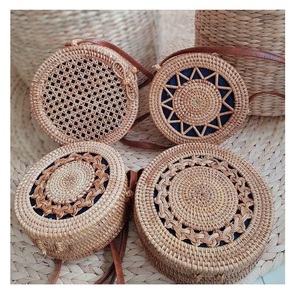 Hot Fashion tissé femmes sac à main vacances voyage rotin tissage paille plage sac à main de gros 99 or données - Product Image 1