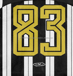 Custom Manufacturer American Vintage Soccer Jerseys France Oversized Knitted Mesh <b>V</b>-<b>Neck</b> Crop Boxy Mesh Football Jersey - Product Image 6