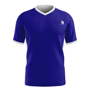 เสื้อฟุตบอลผ้าโพลีเอสเตอร์100% เสื้อกีฬาแขนสั้นเสื้อคอวีสำหรับฤดูหนาว - Product Image 5