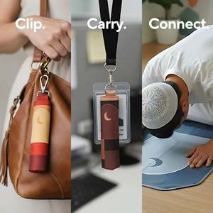 SalahTag Portable Keychain <b>Prayer</b> <b>Mat</b>-Durable Water-Resistant Polyester 45x90cm Square Mihrap Design Non-Slip Rubber Backing - Product Image 4