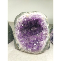 Venta al por mayor Natural amatista racimo geoda cristal artesanía piedras naturales Mineral espécimen Reiki rocas minerales escaparate racimos