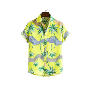Latest Quality 2026 Fashionable Custom Design <b>Floral</b> Digital Print Button up Short Sleeve <b>Men's</b> Beach Aloha Hawaiian <b>Shirt</b> - Product Image 1