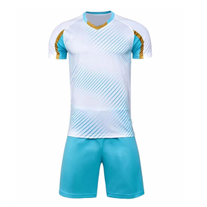 Venta al por mayor de moda de la más alta calidad 100% poliéster Francia camisetas de fútbol ropa de fútbol uniformes conjunto - Product Image 1