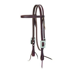 La mejor calidad Ajustable Weaver Cuero Diseñador Hardware Trabajo Tachuela Headstalls Brida de equitación hecha en fábrica - Product Image 3