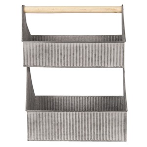 Plateau de service en bois marron de haute qualité avec poignées 27X18X12 cm Vaisselle de dernière conception pour un usage domestique pour la nourriture et le dîner - Product Image 3