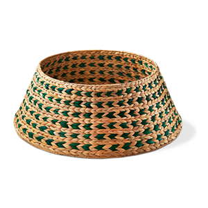 Árbol de Navidad Collar de árbol de Navidad tejido natural, plegable, decoración de Navidad, Collar de pie de árbol de Navidad de Noel - Product Image 1