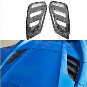 Accesorios Exteriores de Alta Calidad para Ferrari 488 Spider, Cubierta de Fibra de Carbono Seca para el Capó Trasero del Motor, Salida de Ventilación - Product Image 3