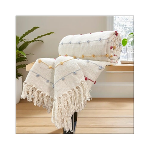 Manta de Sofá de Chenilla Lujosa de 60x80 Pulgadas, Textura de Sarga, Flecos Suaves, Alta Densidad, Ideal para Venta al por Mayor, Decoración Premium para el Hogar - Product Image 5