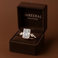 Anillo de Compromiso Clásico para Mujer con Zirconia Cúbica de Corte Radiante de 2.95 Quilates TCW, Engaste de Barra, Plata IGI, Alta Calidad Personalizada
