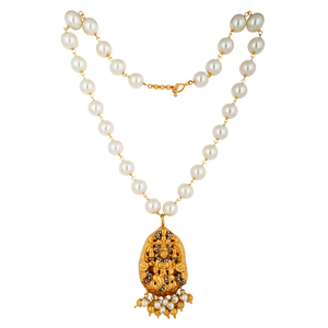 Meilleure vente collier pendentif en argent sterling plaqué or 18 carats avec perles naturelles en cz et pierres précieuses Demi bijoux fins pour femmes - Product Image 3