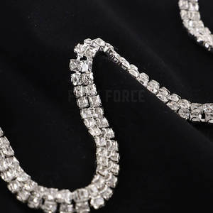 Concevez Votre Propre Logo Hommes Strass T-shirts Fitness Porter Dernier Design Hommes Strass T-shirts - Product Image 2