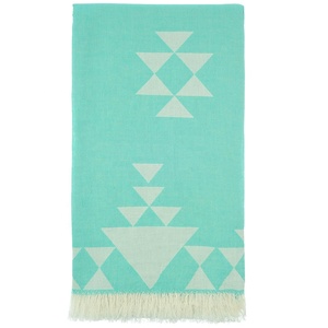 Serviette de plage turque sans sable, luxe, broderie personnalisée, ensembles de serviettes de bain sur mesure, vente en gros, Pestemal 100% coton, séchage rapide - Product Image 1