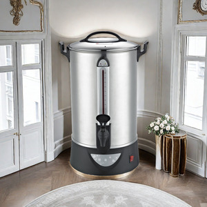 2024 Hotel Buffet utensilios de cocina caldera de agua eléctrica doble pared 20 30 40 50 litros mecánico Acero inoxidable fideos olla 220 - Product Image 3