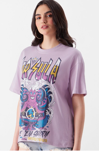 Qualité supérieure personnalisé graphique imprimé surdimensionné femmes T-Shirt 240 GSM attrayant multi couleurs nouveau Design goutte épaule - Product Image 2