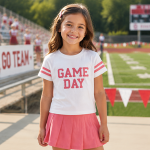 T-shirt personnalisé pour enfants, ensemble de t-shirts d'ambiance d'équipe pour filles, maillot de supporter de football pour jeunes, idéal pour les événements scolaires - Product Image 1