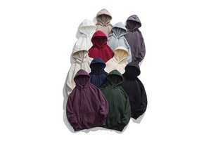 Sudaderas con capucha de invierno de moda de gran tamaño hecho a medida fabricante recortado en blanco Puff impreso pulóver Sudadera con capucha - Product Image 6