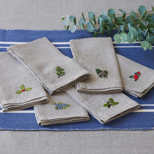 Serviettes en tissu de broderie serviettes de table lavables douces réutilisables pour la Table à manger OEM de dîner de famille de fête de mariage - Product Image 1