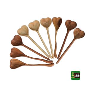 Cuchara de corazón de madera de nuevo estilo para juegos de decoración y vajilla/logotipo personalizado de cuchara de madera natural con entrega rápida a precio barato - Product Image 6