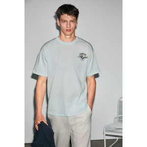 GRIMELANGE FUENTES เสื้อยืดคอกลมพิมพ์ลายผ้าฝ้ายออร์แกนิก 100% สำหรับผู้ชาย - Product Image 2