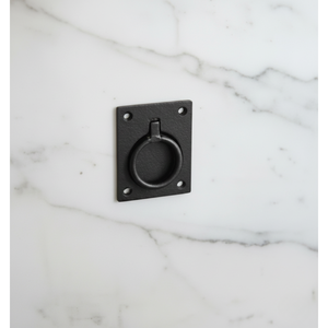 Poignée de porte encastrée réglable en fonte noire rustique, durable, antirouille, pour armoire, tiroir, porte, chambre à coucher, hôtel - Product Image 1