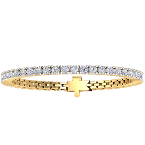Bracelet en diamant tendance pour femme de 8,95 ct cultivé en laboratoire VS Clarity EF Color Or 14K Bracelets polyvalents et polyvalents - Product Image 1