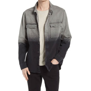 Chemise en jean bleu pour homme - Chemise en coton doux, respirante, légère, élégante et décontractée, anti-froissement, écologique pour les voyages et le travail - Product Image 1