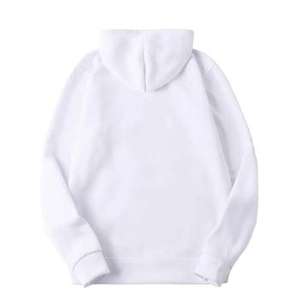 Sweat à capuche en polaire surdimensionné pour hommes d'hiver de haute qualité avec impression bouffante personnalisée coton lourd séchage rapide et respirant - Product Image 1