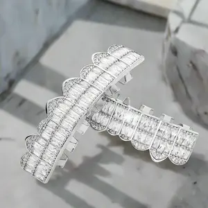 ฟันฟันฟัน16ซี่สำหรับผู้ชาย10KT ทองแข็งดีไซน์พลอย0.75กะรัตสไตล์ฮิปฮอปชั้นดี - Product Image 4