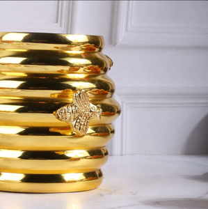 Mignon support de cuillère en or petit porte-ustensile en métal pour comptoir de cuisine élégant porte-fourchette et cuillère - Product Image 5