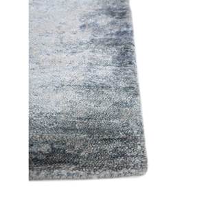 Tapis en laine et viscose noué à la main Entropy Blue, épaisseur 10 mm, abstrait, pour couloir, rectangulaire, en jute, pour salon, fait main - Product Image 4