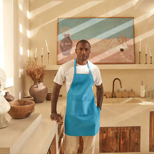 BEAM 100% Polyester Non-Woven Sleeveless Cooking <b>Apron</b> Breathable Eco-Friendly Moisture Wicking Water Saving Front Pocket Simple - Product Image 2