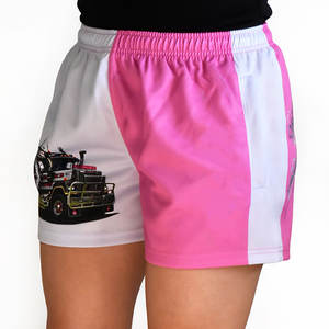Manufacturer Custom Print Design Ladies Footy Rugby <b>Shorts</b> with <b>Pockets</b> and <b>Zips</b> Sublimated Footy <b>Shorts</b> for Women - Product Image 6