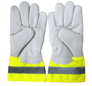 Double Palm Split Leather Rigger Glove with Anti-Cut Anti-Impact Anti-Slip Anti-Heat Functions for Industrial Work - Product Image 2