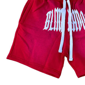 Short d'été Unisex Streetwear Custom Puff Print 100% Cotton Sweat Sports Gym Breathable Joggers French Terry Custom Shorts - Product Image 2